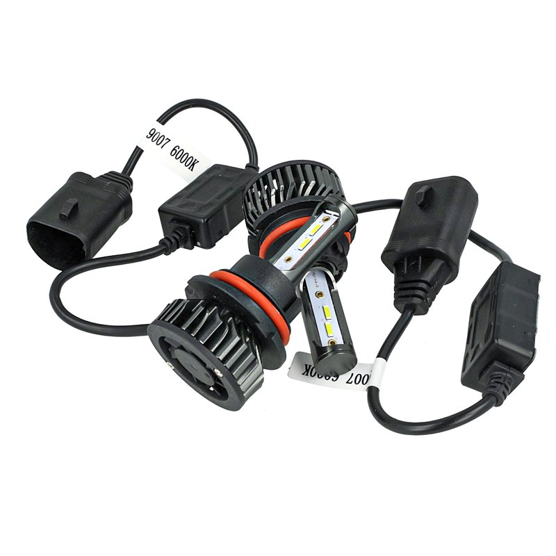 Kit Full Led Cob HB5 9007 HB1 9004 26W Reale 12V Con Ventola Raffreddamento Silenziosa Attacco Regolabile 2200 Lumen