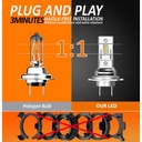 Kit Full Led Compatto H7 12V 45W 8000 Lumen Canbus All In One IP65 Dissipazione a Ventola