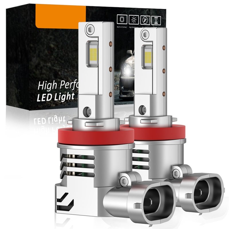 Kit Full Led Compatto H8 H11 12V 45W 8000 Lumen Canbus All In One IP65 Dissipazione a Ventola