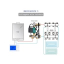 Termostato Con Display LCD Tasti Touch Rettangolare Standard 503 Programma Settimanale Per Caldaia A Gas Alimentato Con 2 Batterie AA