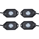 Kit Mini RGB Rock Light Bluetooth APP Sensore Musica Con 8 Luci Led 12V 24V IP68 Sottoscocca Per Jeep Off Road SUV Barca