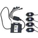 Kit Mini RGB Rock Light Bluetooth APP Sensore Musica Con 8 Luci Led 12V 24V IP68 Sottoscocca Per Jeep Off Road SUV Barca