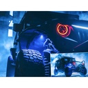 Kit Mini RGB Rock Light Bluetooth APP Sensore Musica Con 8 Luci Led 12V 24V IP68 Sottoscocca Per Jeep Off Road SUV Barca