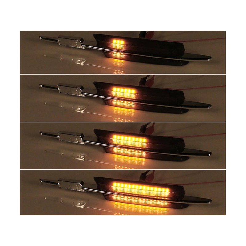 Kit Freccia Laterale a Led Side Marker Dinamica Lente Fume BMW E46 4D 5D 2002-2005 LCI facelift