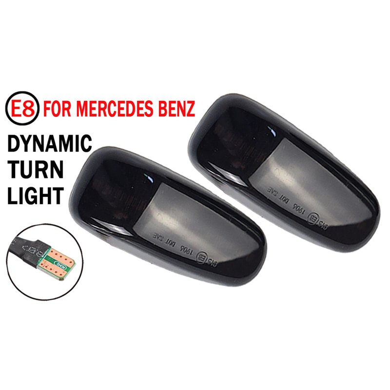 Kit Freccia Laterale a Led Side Marker Dinamica Lente Fume Mercedes Benz 
W210 Facelift OEM 2028201921