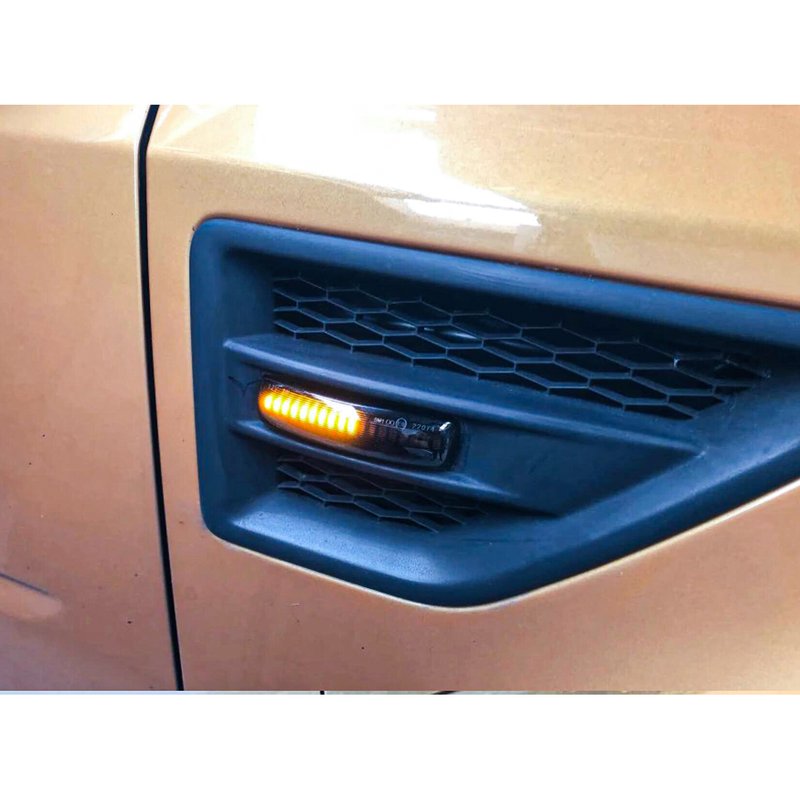 Kit Freccia Laterale a Led Side Marker Dinamica Lente Fume Land Rover Discovery 3 4 Freelander 2 Rang Rover Sport