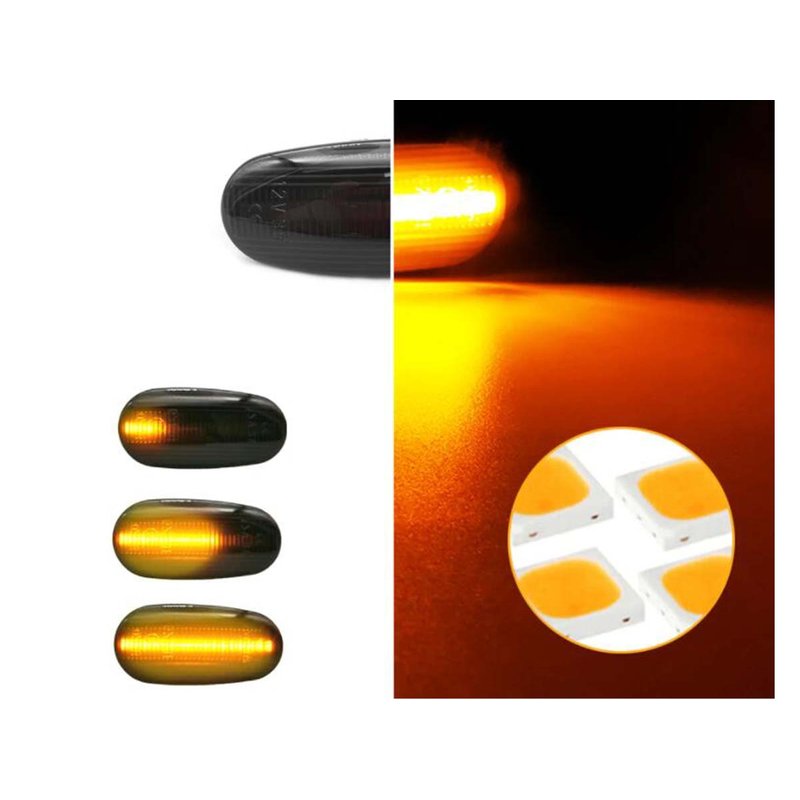 Kit Freccia Laterale a Led Side Marker Dinamica Lente Fume Alfa Romeo 147 GT MiTo Fiat Bravo II OEM 51822766