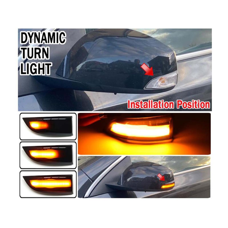 Kit Freccia Led Specchietto Retrovisore Dinamico Sequenziale Renault Grand Scenic III Megane Fluence