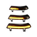 Kit Freccia Led Specchietto Retrovisore Dinamico Sequenziale VW Golf 5 6 Passat Sharan Lente Fume Arancione