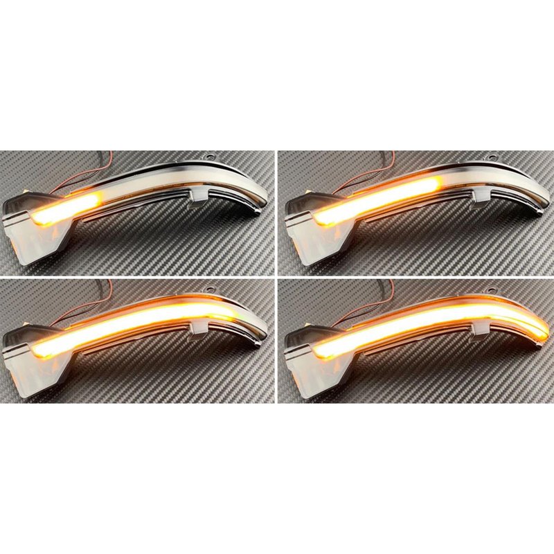 Kit Freccia Led Specchietto Retrovisore Dinamico Sequenziale BMW F10 F11 F12 F13 F06 F01 GT F07 Lente Trasparente Arancione