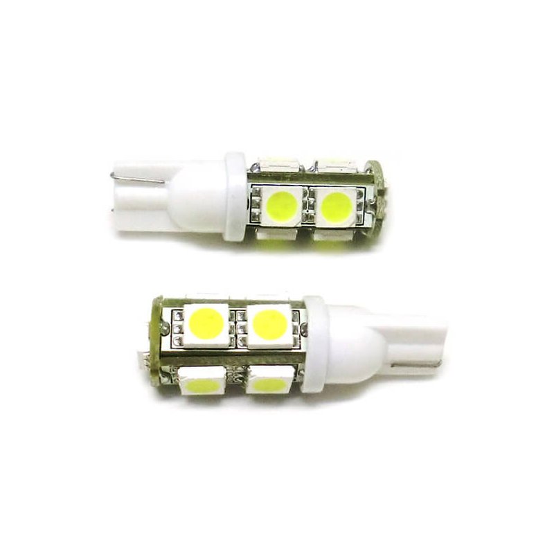 Lampada Led T10 W5W 9 Smd 5050 Bianco Luci Posizione 12V