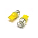 Lampada Led T10 WY5W 5 Smd 5050 Arancione Frecce Laterale 12V