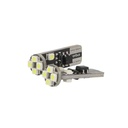 Lampadina Led Canbus T10 W5W 8 Smd 3528 Bianco No Errore Check Luci 12V Senza Polarita