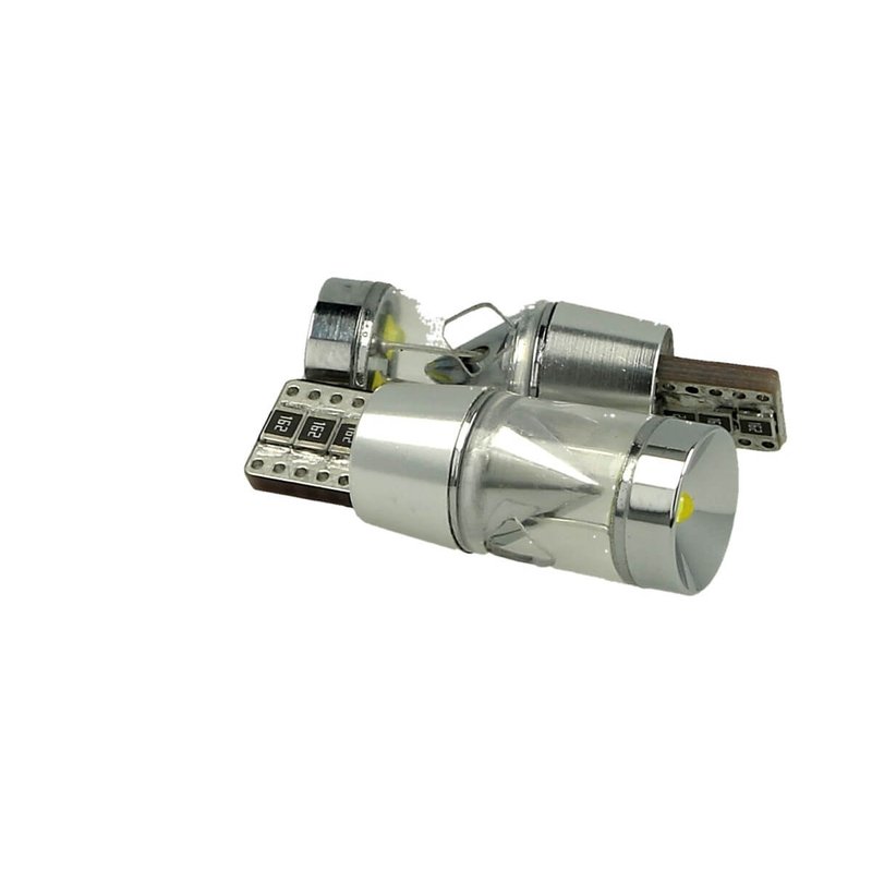 Lampada Led T10 W5W 12V 9W Canbus Pro 3 Cree XBD Da 3W Con Cono Riflettore Bianco No Errore