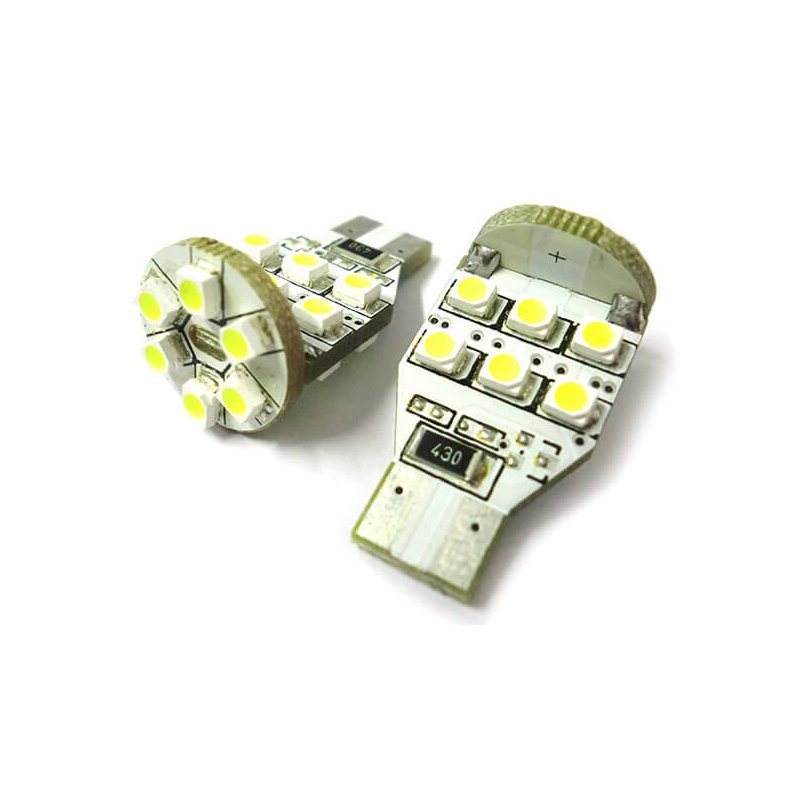 Lampadina Led T15 18 Smd 3528 Luci Posizione 12V Bianco 6000K