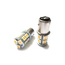 2 Lampade Led Barca Nautica BAY15D Bianco Caldo 12V 24V 3W No Polarita Piedi Sfalfati 13 Smd 5050 Baionetta G18,5