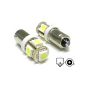 Lampada Led BAX9S H6W 5 Smd Piedi Storti Luci Posizione 12V