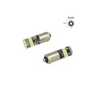 Lampadina Led Canbus T4W BA9S Piedi Dritti 15 Smd 4014 Bianco No Errore Check Luci 12V Senza Polarita