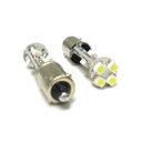 Lampada Led Canbus BAX9S H6W 8 Smd No Errore Piedi Storti 12V Luci Posizione Con Resistenza