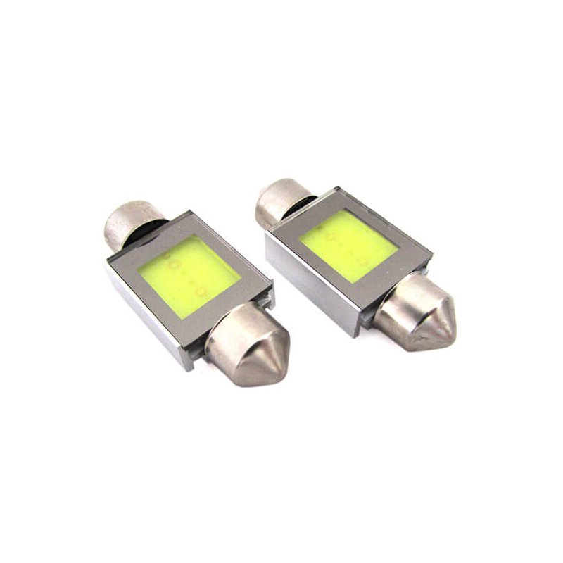 Lampada Led COB Siluro Canbus T11 C5W 36mm 4,5W DC12V Bianco Super Luminoso