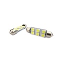 Lampada Led Siluro T11 C5W 41mm 6 Smd 5050 Bianco Ghiaccio 12V Luci Targa