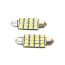 Lampada Led Siluro Canbus No Errore T11 C5W 43mm 16 SMD Luci Targa Abitacolo 12V Bianco