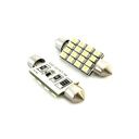 Lampada Led Siluro Canbus No Errore T11 C5W 43mm 16 SMD Luci Targa Abitacolo 12V Bianco