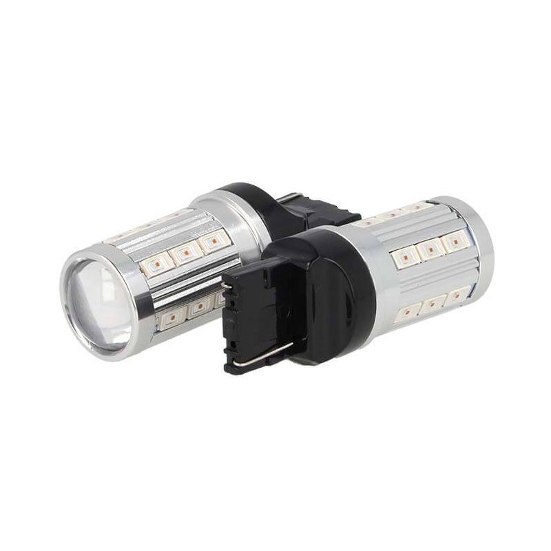 Lampada Led T20 W21W WY21W 7440 Giallo Arancione 21 Smd 5730 Super Luminoso Luci Frecce Auto 12V 5W