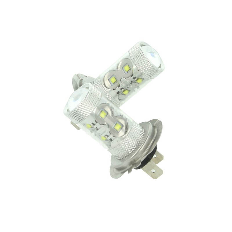 Lampada Led H7 PX26d 30W 12V Per Fendinebbia Super Potente e Bianco Xenon 6 Smd Cree Da 5W