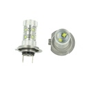 Lampada Led H7 PX26d 30W 12V Per Fendinebbia Super Potente e Bianco Xenon 6 Smd Cree Da 5W