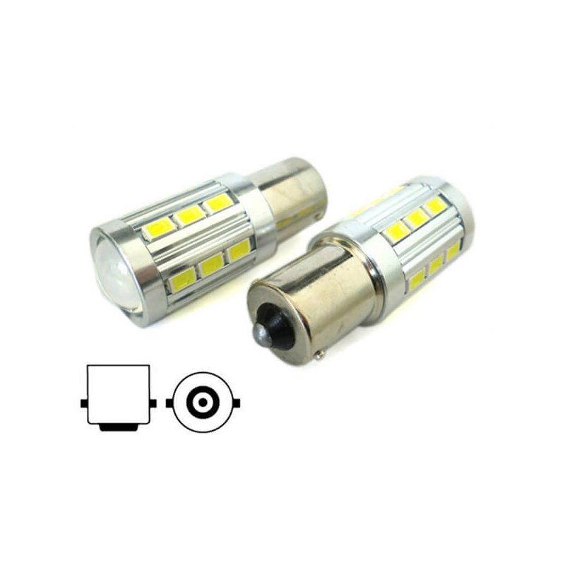 Lampada Led BA15S Luci Diurne Audi Q7 Fiat 500X 12V 24V Renault Megane 3