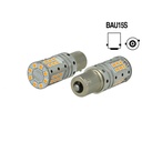 Lampada Led BAU15S PY21W Canbus 12V 25W Reale Arancione Piedi Storti Per Frecce No Errore 32 Smd 3030