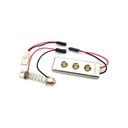 Pannello Led Per Luci Plafoniera Abitacolo Cortesia Auto 3 Smd PCB Osram Bianco 12V T10 e Siluro