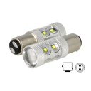 Lampada Led BAY15D 1157 P21/5W 50W 12V 24V Bianco Luce Diurne Peugeot RCZ