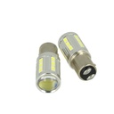 Lampada Led BAZ15D 1157 P21/4W 12V 24V 21 Smd 5730 Super Bianco Luminoso Piedi Storti Asimmetrica