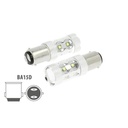 Lampada Led BA15D 50W 12V 24V Bianco Freddo 6000K Luci Per Barca