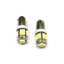 24V Lampada Led BA9S T4W 5 Smd 5050 Bianco Piedi Diritti Luci Led Camion