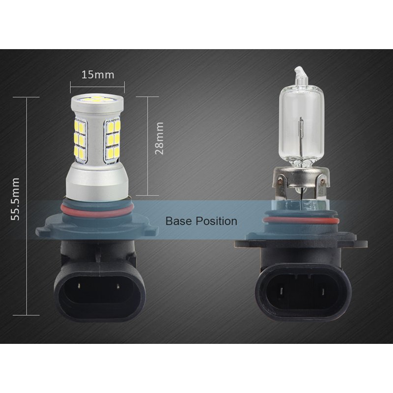 Lampada led HB3 9005 HB4 9006 H10 12V 24V 8W IP67 360 Gradi