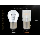 Lampada Led 1157 BAY15D P21/5W Canbus Arancione Ambra 12V No Errore IP67 Illuminazione 360 Gradi