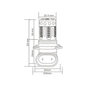 Lampada Led 9005 HB3 12V 21W Canbus Bianco Con Ventola In Testa Per Luce Fendinebbia