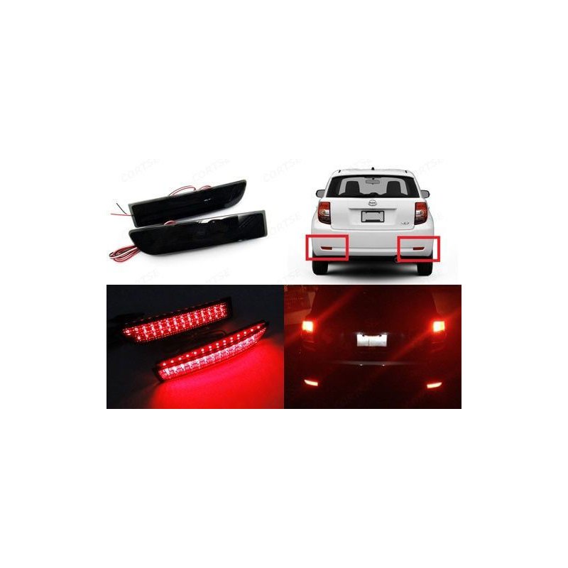 Kit 2 Fanali Posteriori A Led Nero Fume Per Toyota Alphard T270 Avensis Previa Estima RAV4