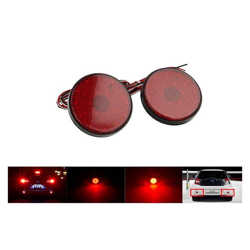 Kit 2 Fanali Posteriori A Led Rosso Per Toyota Sequoia Highlander ZRR70 Voxy Sostituzione Riflettore Catarifrangente Originale