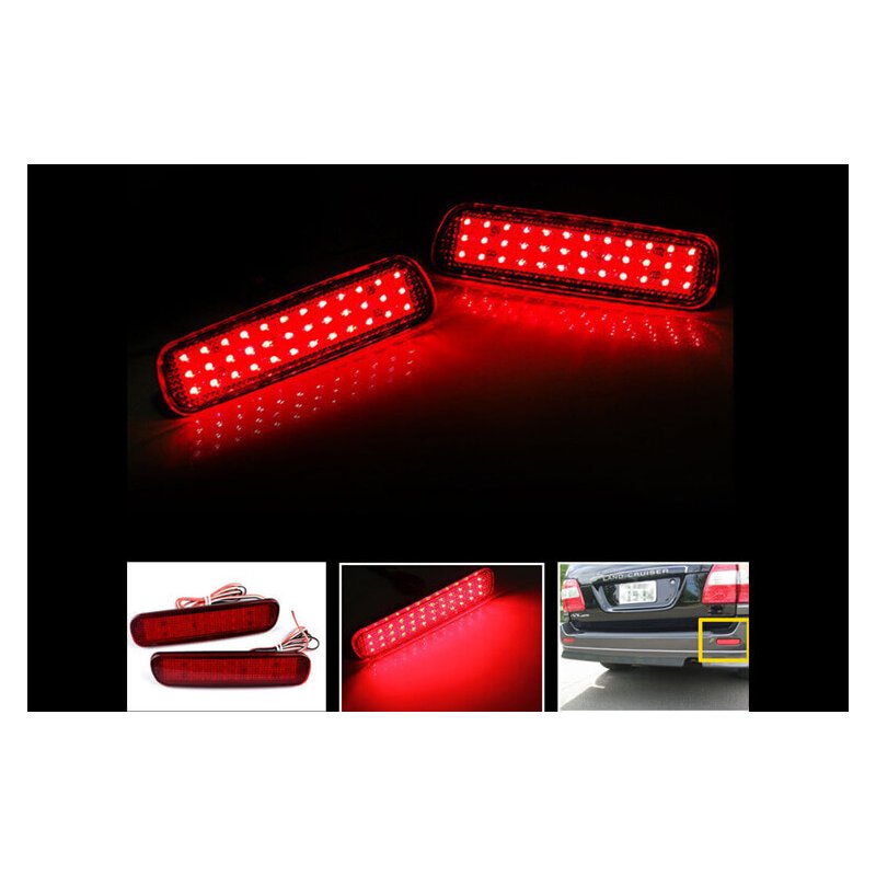 Kit 2 Fanali Posteriori A Led Rosso Per Toyota Land Cruiser J100 Cygnus Lexus LX470 Sostituzione Riflettore Catarifrangente