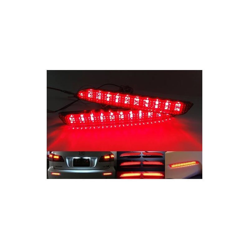 Kit 2 Fanali Posteriori A Led Rosso Lexus IS F GX470 RX300 Toyota Harrier Verso Avalon Matrix Sienna Venza