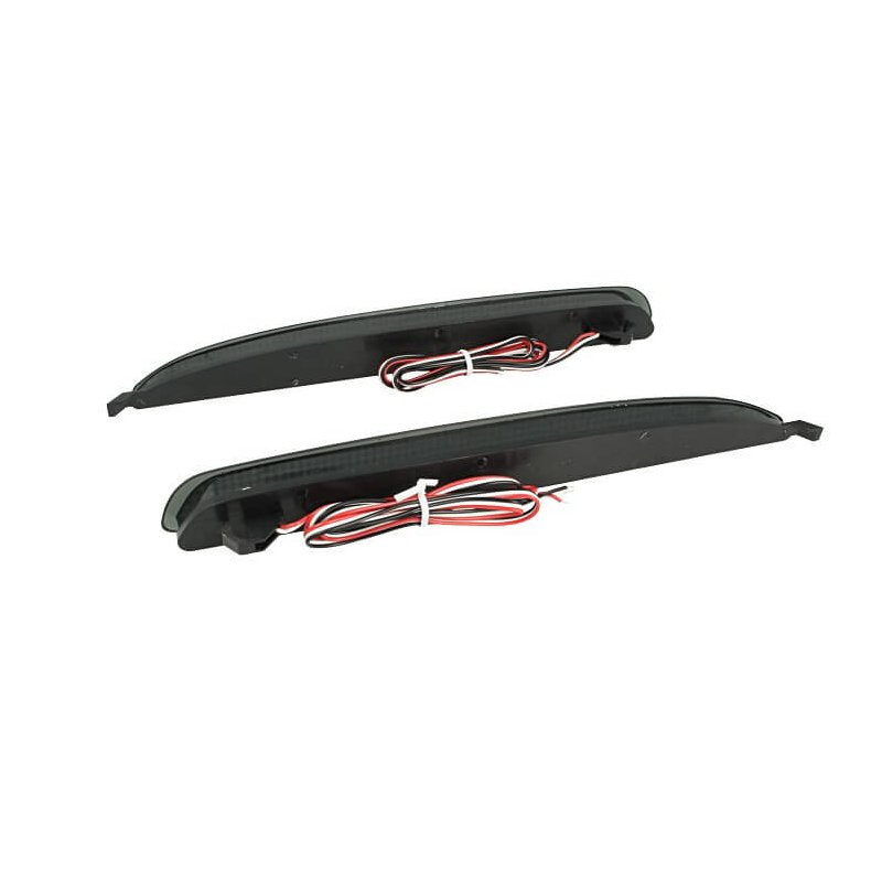 Kit 2 Fanali Posteriori A Led Nero Fume Per Mazda 6 Atenza GG Rear Bumper Reflector Tail Brake Light