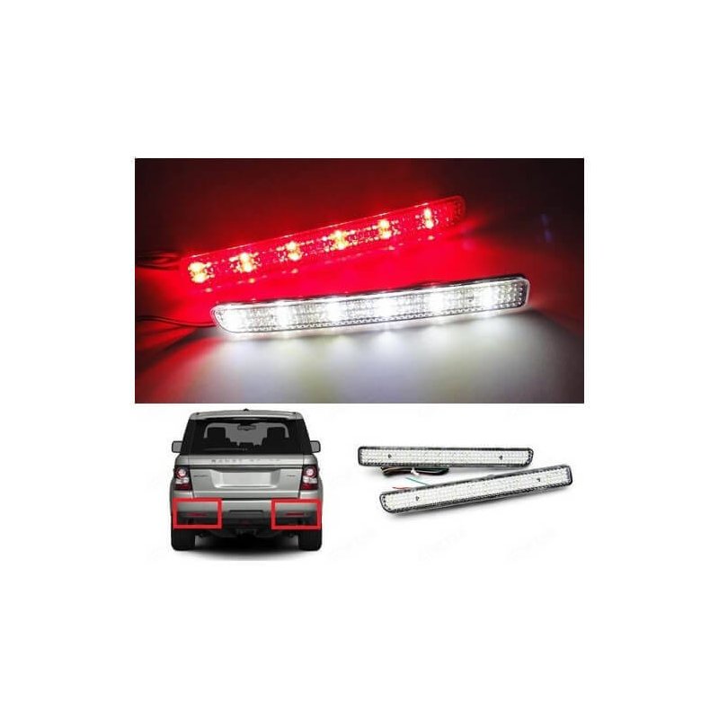 Kit 2 Fanali Posteriori A Led Trasparente Per Land Rover Discovery 3 4 Range Rover Sport L320