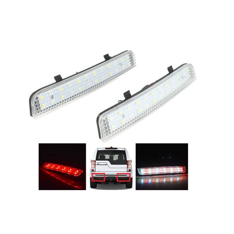 Kit 2 Fanali Posteriori A Led Trasparente Per Land Rover Freelander 2 Range Rover L322