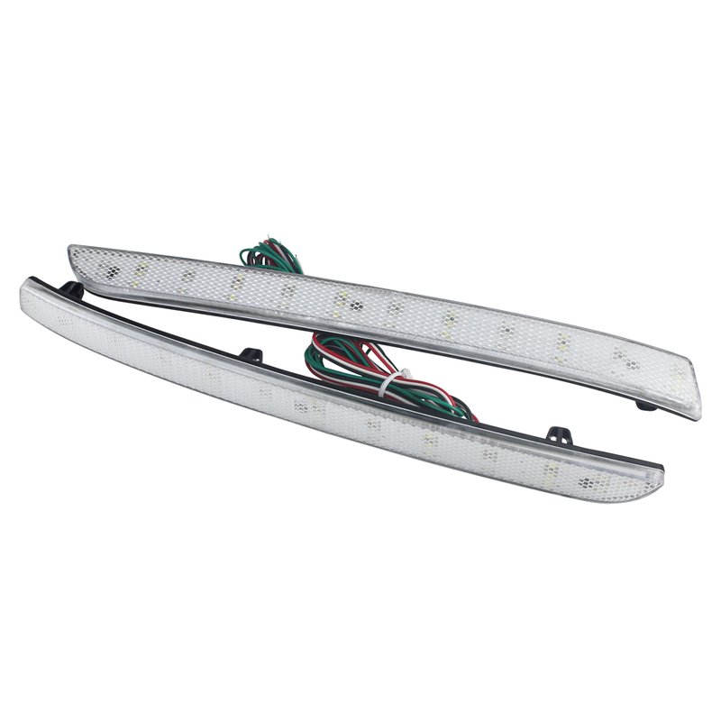 Kit 2 Fanali Posteriori A Led Trasparente Luce Rosso Bianco Per VW T5 Transporter Multivan 2012-2015 Caravelle 2014