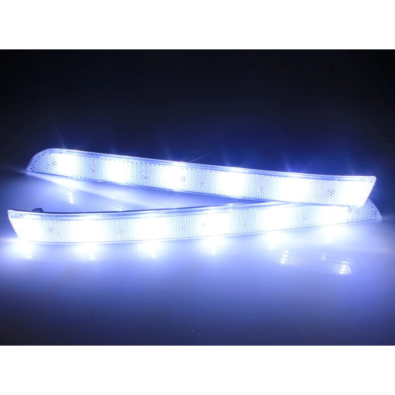 Kit 2 Fanali Posteriori A Led Trasparente Luce Rosso Bianco Per VW T5 Transporter Multivan 2012-2015 Caravelle 2014