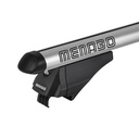 MENABO Tiger Silver XL Barre Da Tetto Flush Rails 135cm (Rail Integrati) Made In Italy